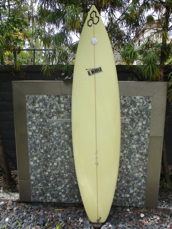 Al Merrick Channel Islands 7'6" Big Boy – 2+1 Setup, excellent, clean/watertight