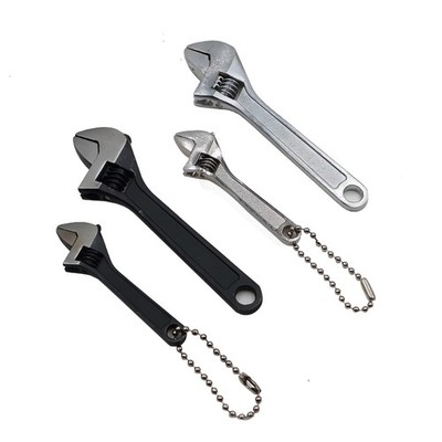 Miniature Adjustable Spanner Black And Silver Color Ideal For Accuracy Work