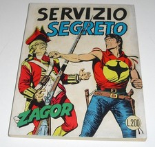 ZAGOR ZENITH N. 110 (ZAGOR 59) ORIGINALE "SERVIZIO SEGRETO" 1970 EDICOLA POSTER