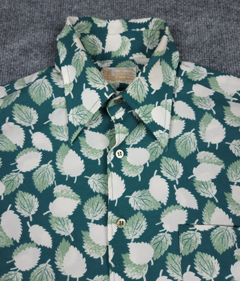 green emerald velvet dress Men's Floral Dark Green Hawaiian Vintage Soft Beach Holiday Button Up –  Atlanl main image 1