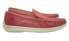 Marc Joseph NY Boys Loafers Sz 3 Red Genuine Leather Slip On Casual Party