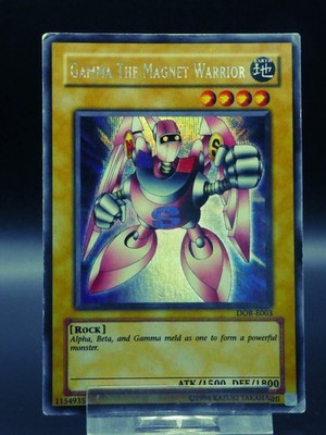 YUGIOH! Gamma, Magnetkrieger DOR E003/ Secret Rare/ Englisch/ Light Played