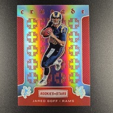 Jared Goff 2016 Panini Rookies & Stars #39 Crusade RED 47/99 ROOKIE