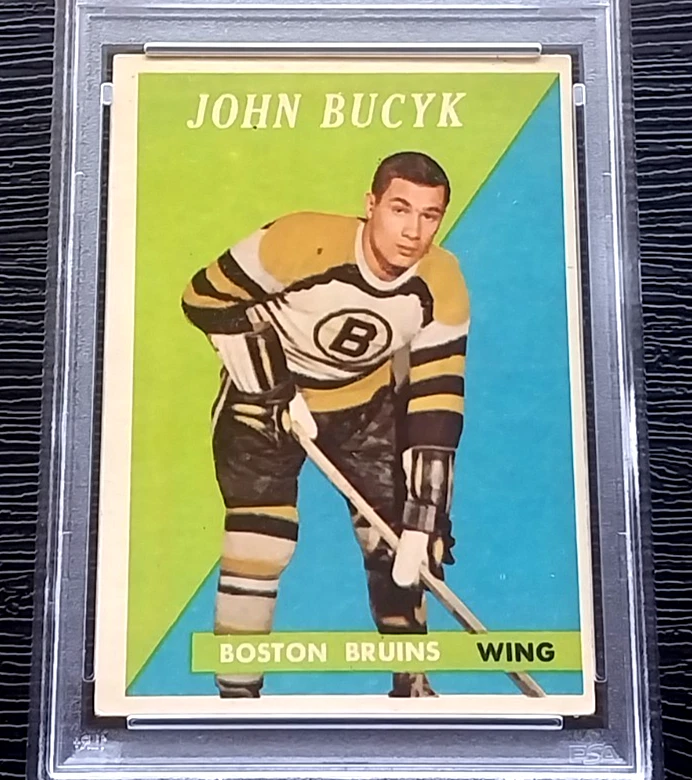 1958 TOPPS JOHN BUCYK SECOND YEAR HOCKEY CARD #40 ****NO CREASES**** PSA 4 VGEX - Image 4 of 4