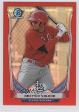 2014 Bowman Chrome Prospects Red Refractor 4/5 Breyvic Valera #BCP69 0x1