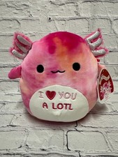NWT Squishmallows 8"Aleka the Axolotl I Love Heart You A Lotl Stuffed Plush RARE