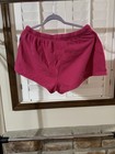 No Boundaries Girls XL/XG (15-17) Fuchsia Terry Shorts Rainbow Stripe Drawstring — photo 2