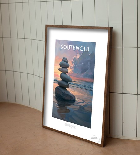 SOUTHWOLD ❤ LIMITED EDITION PRINTS poster wall art seascape beach sea Suffolk - Picture 203 of 456