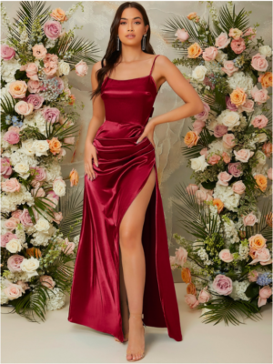 backless beach wedding dresses A-Line Deep V Neck Lace Floral Wedding Dresses With Slit, Backless Bea –  MyGirlProm.com main image 0