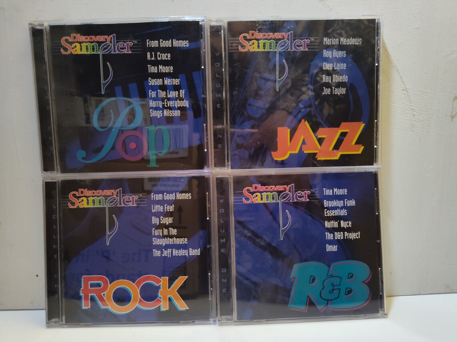 Discovery Sampler CD Lot of 4; Pop, Jazz, Rock, R&B