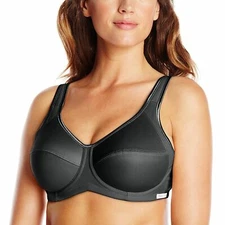  Freya Active Support  32O  Black  Underwire Sports Bra     Style 4002 NWT