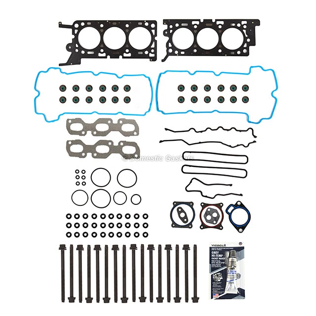 MLS Head Gasket Bolts Set Fits 00-03 Lincoln LS Jaguar S-Type 3.0 V6 DOHC 24v - Image 2 of 4