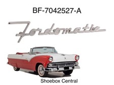 1955 Ford Fordomatic Trunk Deck Chrome Script Emblem