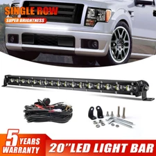Spot 20" LED Light Bar+Wiring Kit Fit Ford F150 09-14 Hidden Lower Bumper Grille