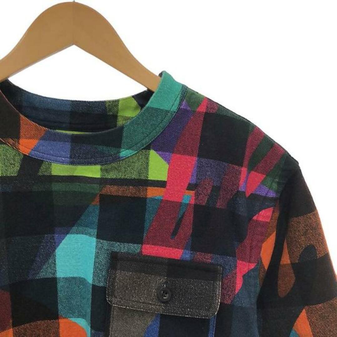 Sacai Sakai x KAWS Cows Plaid Pullover Flannel Pocket Slit Sacai Sakai x KAWS Cows Plaid Pullover Flannel Pocket Slit