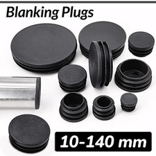 Round Plastic Tube End Caps Insert Bungs Blanking Plugs Stoppers, Chair Feet Leg