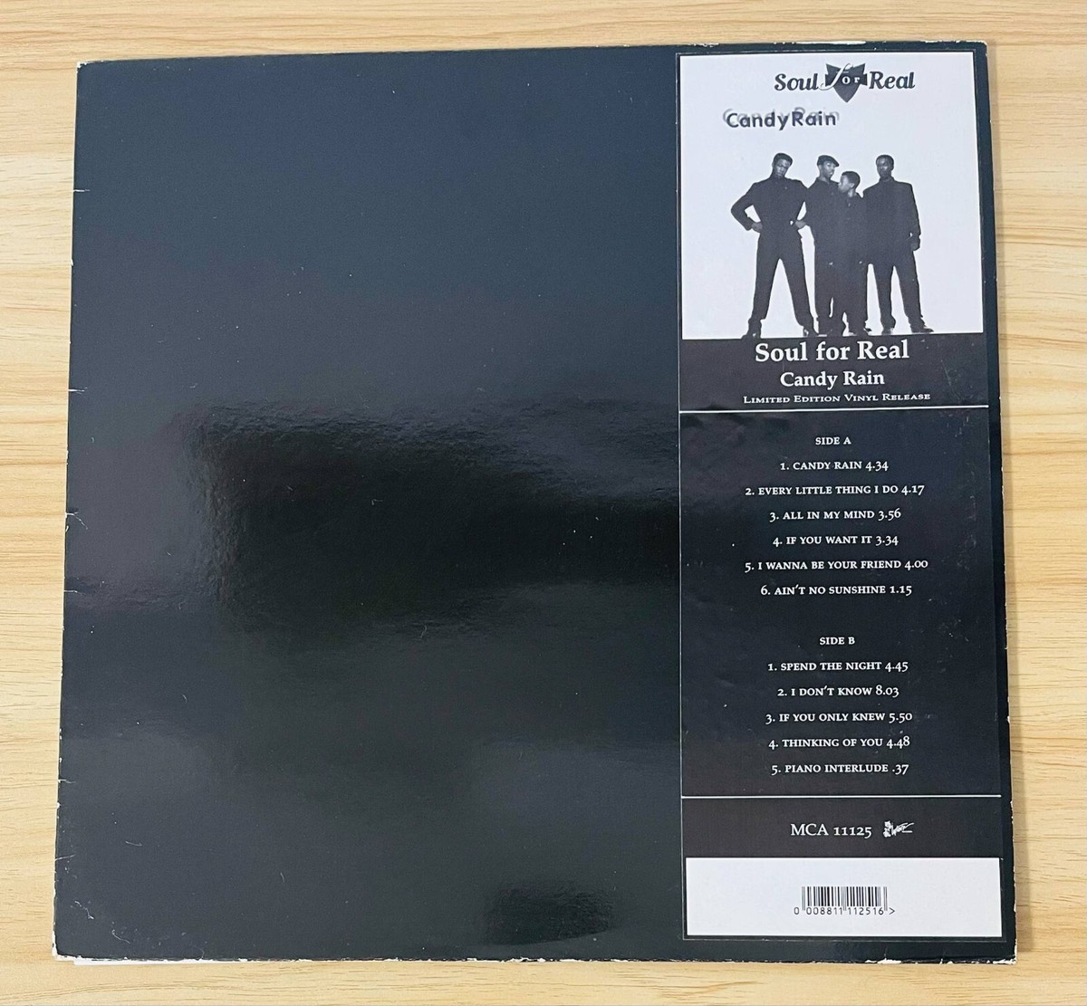 Soul For Real / Candy Rain 1994 UK Limited LP Vinyl MCA