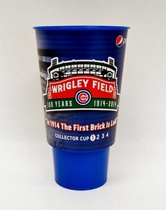 Kyle Hendricks Signed Chicago Cubs Wrigley Field 100 Years Collector Cup 2014