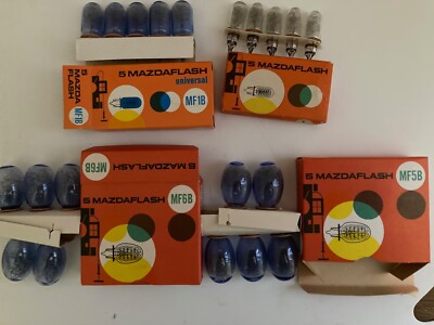 Lot De Boîtes D'ampoules Flash MAZDA Pour Appareil Photo Ancien - MF1B MF5B MF6B - NEUF