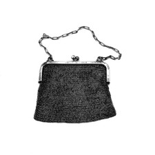 Antique Mesh Purse Sterling Silver 1900s Mono