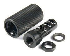 Steel Muzzle Brake 1/2X28 TPI  Knurled Forwarder