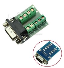 DB9 Male Adapter Signal Terminal Module RS232 Serial to Terminal Connector-