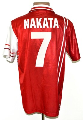 PERUGIA ITALY 1998/1999 HOME FOOTBALL SHIRT GALEX NAKATA #7 SIZE L