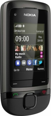 Nokia C2-05 Handy ohne Simlock, Mobil Telefon, Schwarz