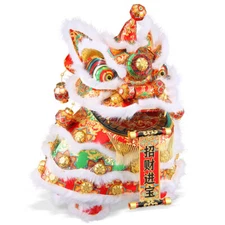 Piececool 3d puzzles for Adult Gold Dancing Lion Metal Model Kit halloween Gifts