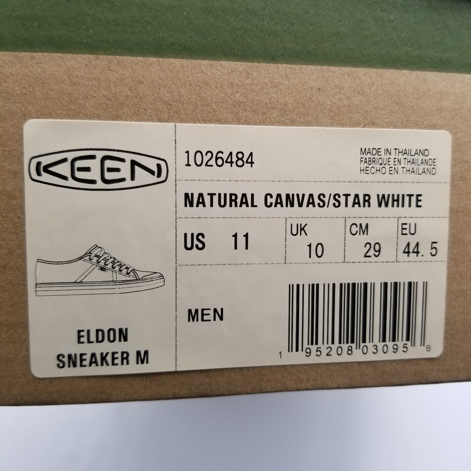 Keen Men Natural Canvas Low Top Eldon Sneakers 11 eBay