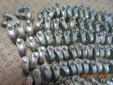 LOT OF 20 BEAM CLAMP  WITH LOCKNUT ZINC PLATED C-CLAMP PIPE HANGER