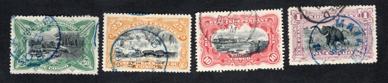 Congo 1894 stamps Mi#15-18 START10%ONLY used CV=50$