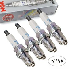 4x NGK ZÜNDKERZE 5758 FÜR AUDI A3 SEAT SKODA VW GOLF 5 6 TOURAN 1.4 TFSI TSI