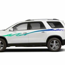 Colorful Abstract Water Splash Swirl Vinyl Decal Vehicle Graphic Boat Car Truck 