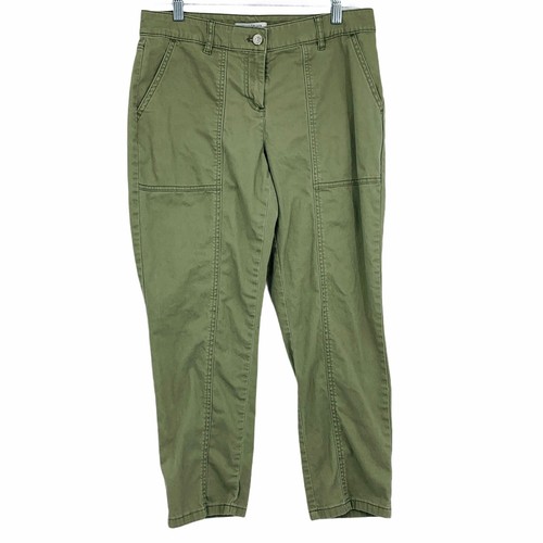 Olive Green Cropped Pants Army Military 