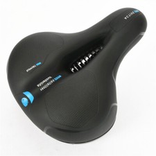 Wide Big Bum Bike Seat Cycling Bicycle Gel Cruiser Cushioned Sprung Soft Saddle