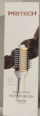 Hot Air Brush White Gold Dual Voltage 1000W 360 Degrees Hot Air Brush