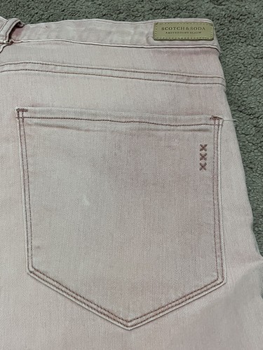 Damen Scotch Soda Petit Ami Slim Boyfriend Jeans W28 L32 Rosa Top Zustand - Bild 21 von 22