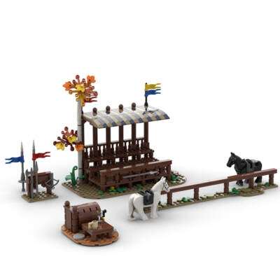 MOC-86887 Medieval Tournament 400 Pieces Good Quality Bricks Building Blocks Kit