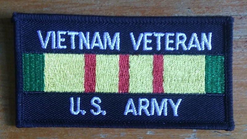 VIETNAM VETERAN ~ US ARMY ~ Biker Jacket Motorcycle Vest Military Patch