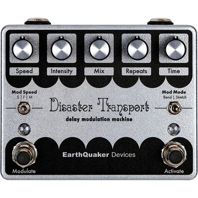 EarthQuaker Devices LE Disaster Transport Legacy Reissue Delay Effects Pedal Slv