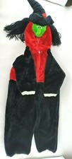 Toddler 3D Witch One Piece Plush Halloween Costume Size M 3-4 WARM Cozy EUC