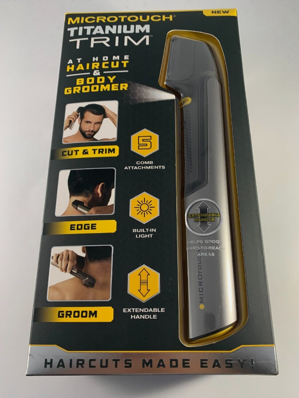 MICROTOUCH TITANIUM TRIM AT HOME HAIRCUT & BODY GROOMER BRAND NEW