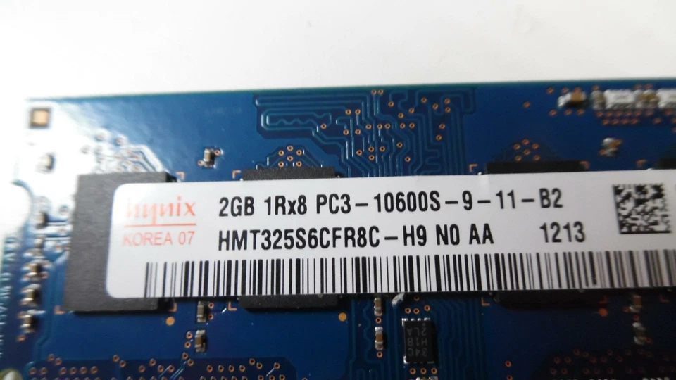 SK Hynix 6GB (2GBx3) SO-DIMM DDR3 PC3-10600S Memory - HMT325S6BFR8C-H9 - Tested - Image 3 of 3