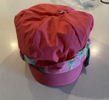 Gymboree Girls Size 5-7 Burst Of Spring Hat Print Trim Beach