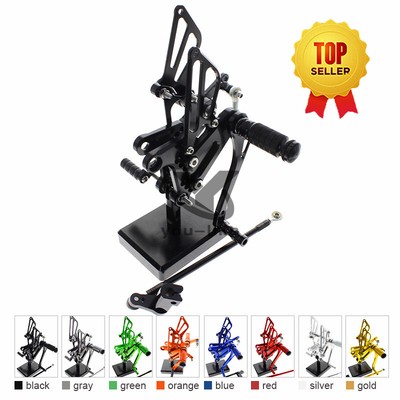 CNC Black Front Footpes Rearset Foot Rests For NSR250 MC21 90-93/MC28 PGM4 94-97