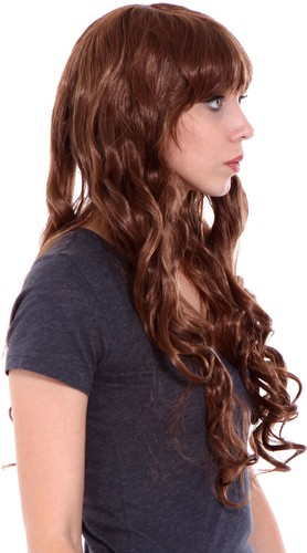 new sexy womens girls long halloween wavy curly hair full wigs