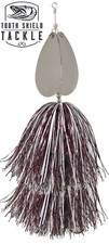 Tooth Shield Tackle 310 Musky Bucktail Muskie Inline Spinner (White Cranberry)