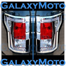 15-17 Ford F150 Truck Chrome Taillight Tail Light Trim Bezel Cover 2015-2017
