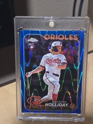 2024 TOPPS CHROME UPDATE BLUE RAYWAVE #USC200 JACKSON HOLLIDAY /150 rc